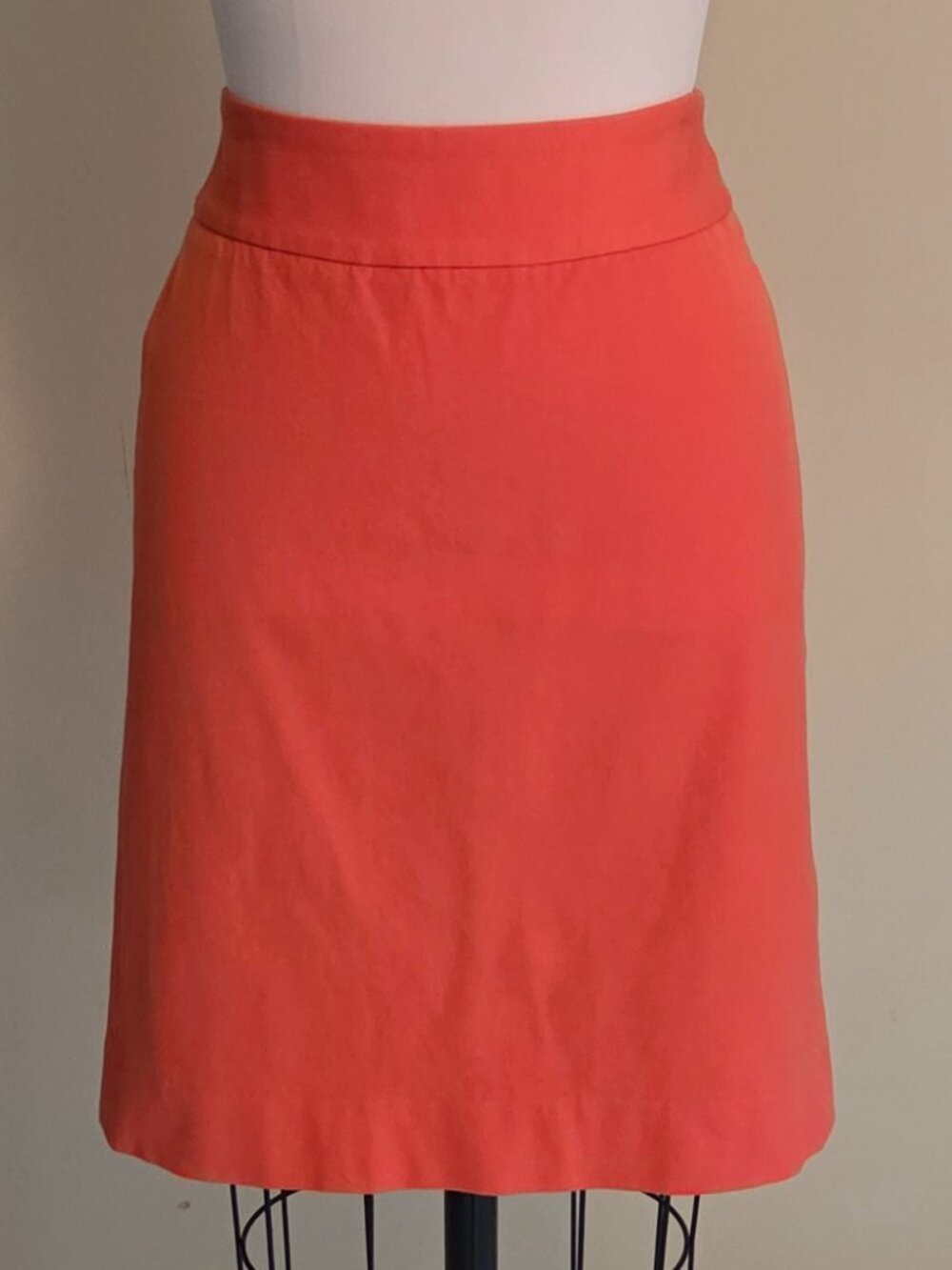 Banana Republic Orange Pencil Skirt